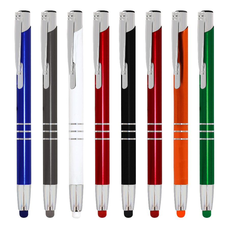 stylo à bille tactile en aluminium