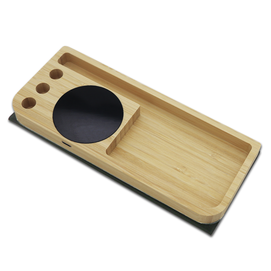 tapis souris  bamboo avec chargeur wireless