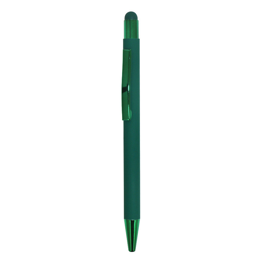 stylo en aluminium soft-touch  avec stylus