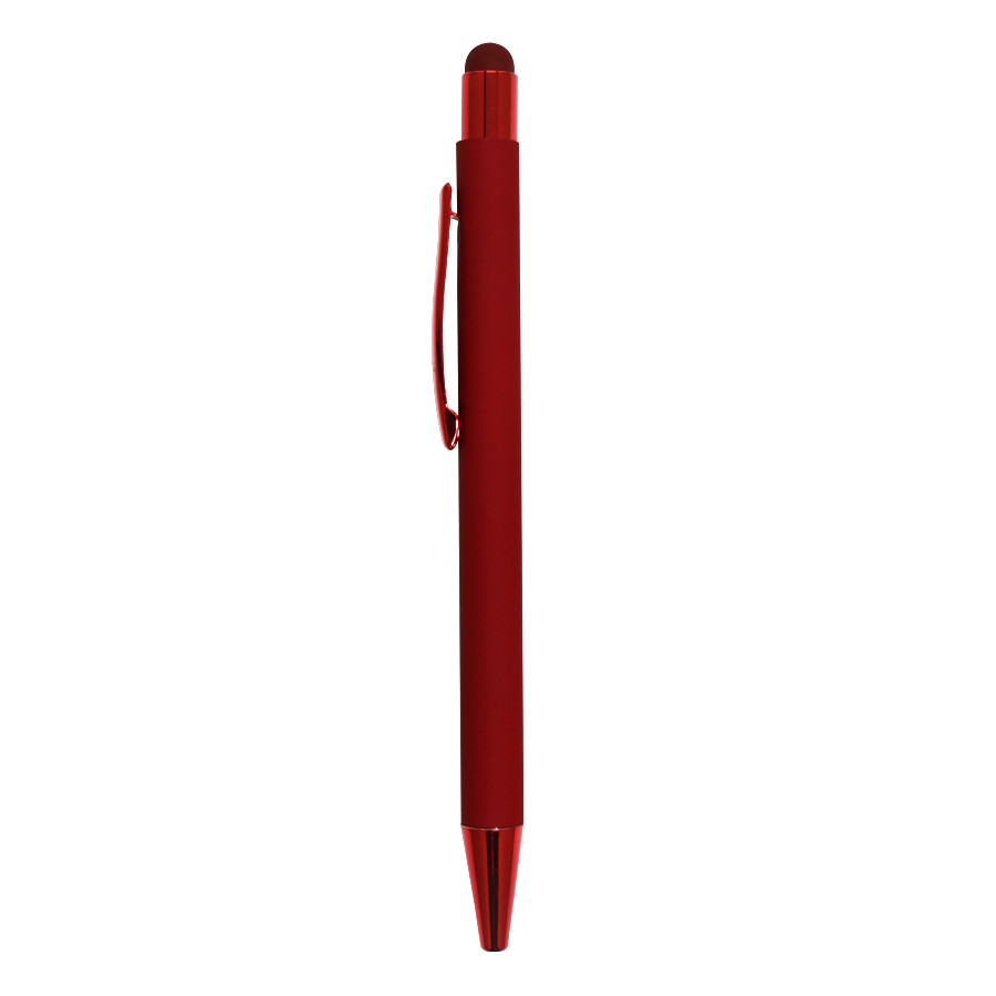 stylo en aluminium soft-touch  avec stylus