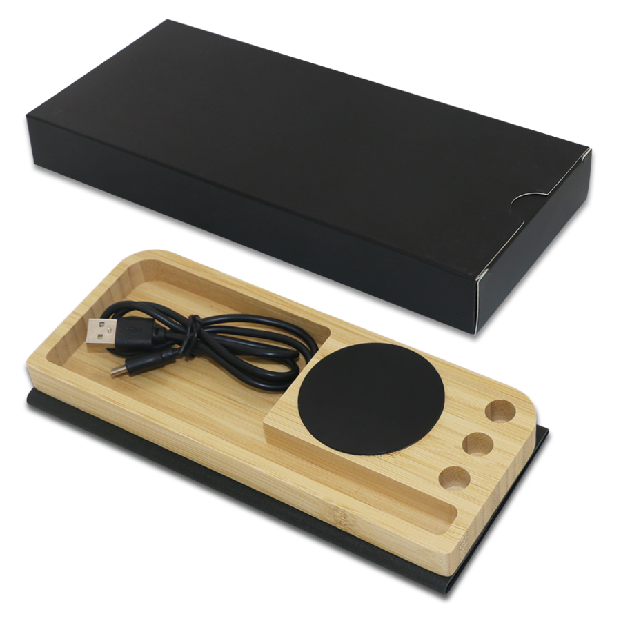 tapis souris  bamboo avec chargeur wireless