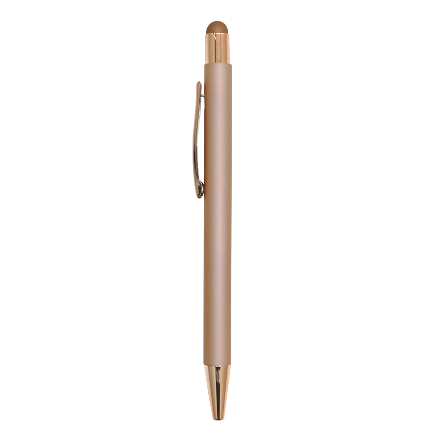 stylo en aluminium soft-touch  avec stylus