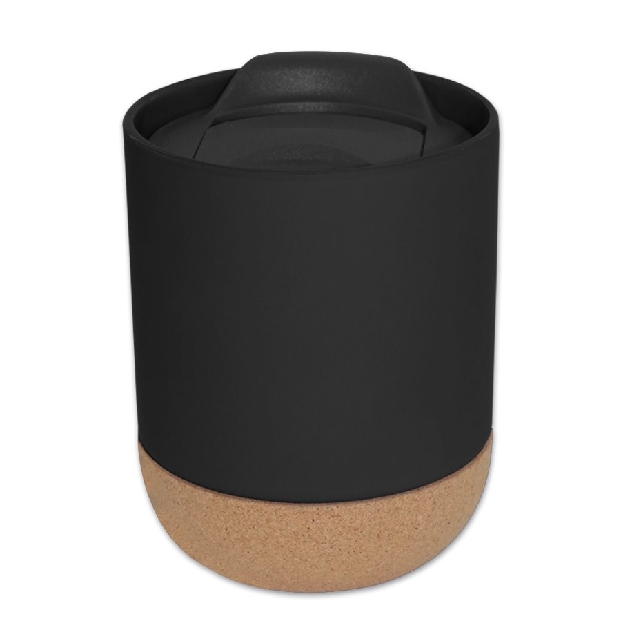 mug  380 ml en porcelaine et liège  avec couvercle