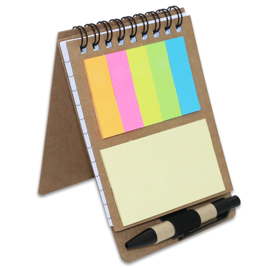 carnet post-it  ecologique avec mini stylo