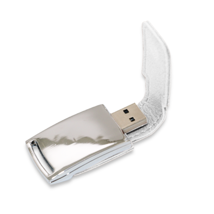 mini usb 32 gb en similicuir et métal