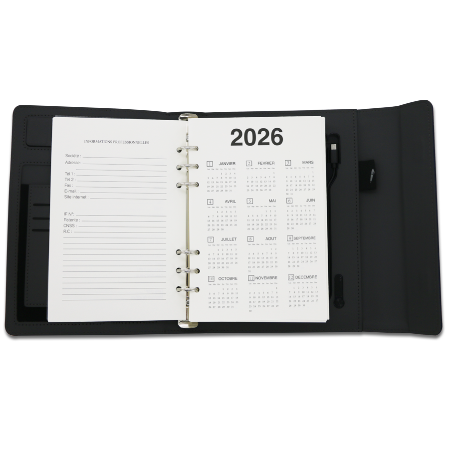 coffret notebook power bank corporate
