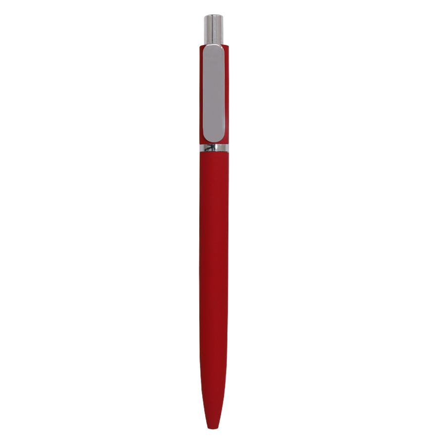 stylo à bille en aluminium soft touch