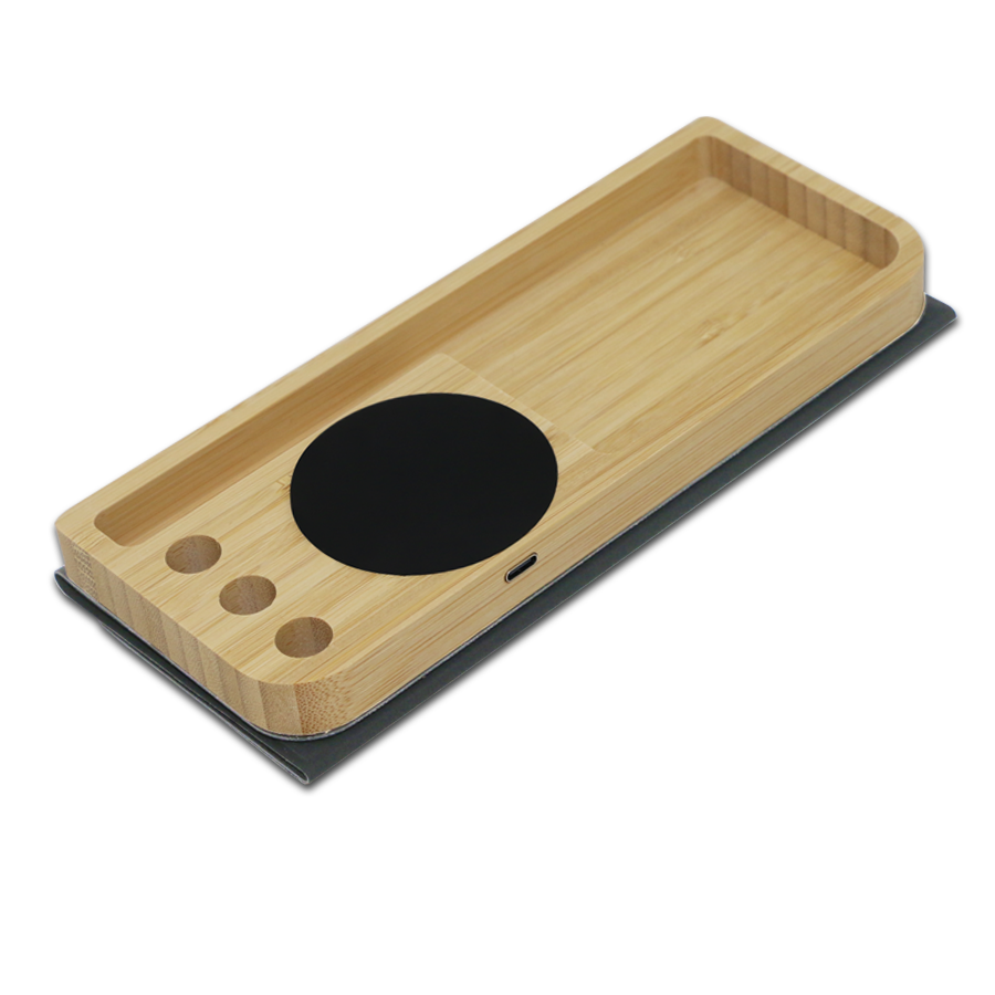 tapis souris  bamboo avec chargeur wireless