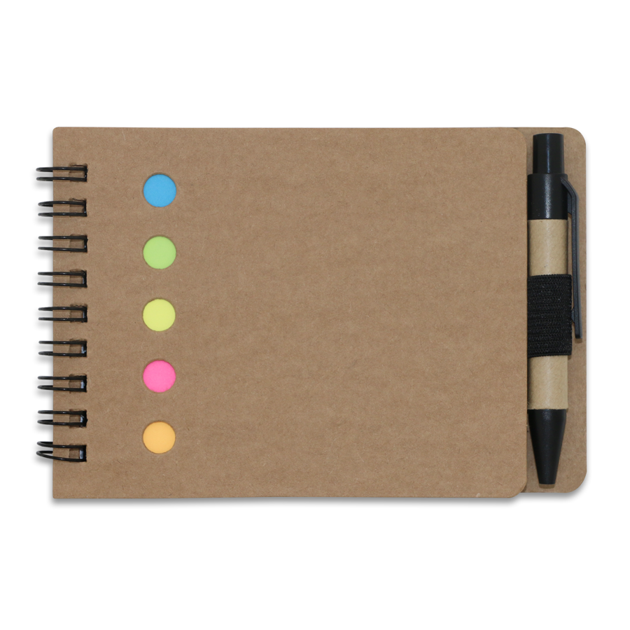 carnet post-it  ecologique avec mini stylo