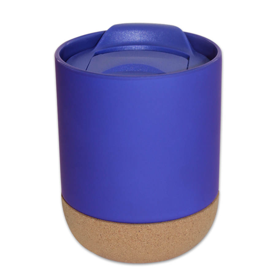 mug  380 ml en porcelaine et liège  avec couvercle