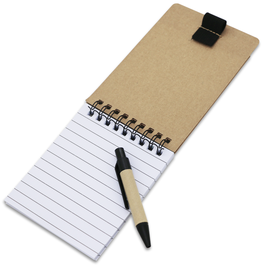 carnet post-it  ecologique avec mini stylo