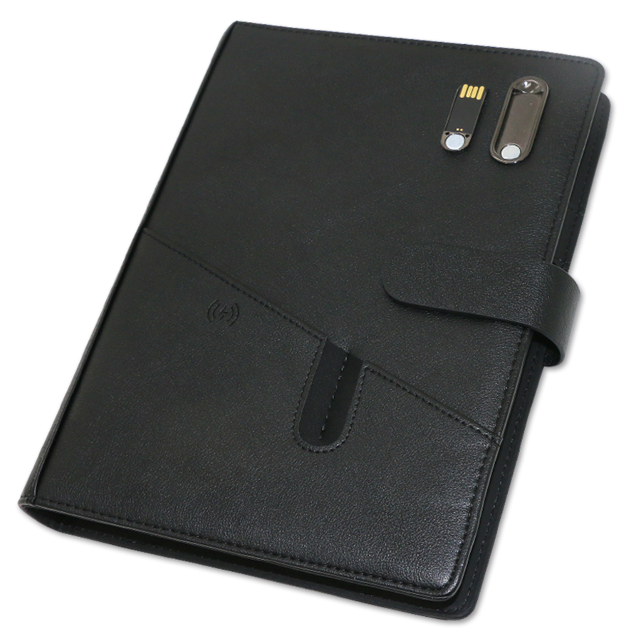 coffret  note book  avec powerbank et usb inclus