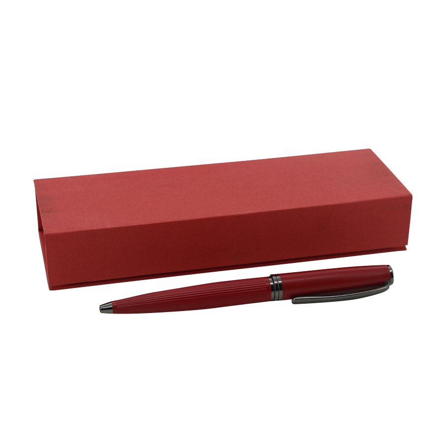 stylo à bille en métal avec boite