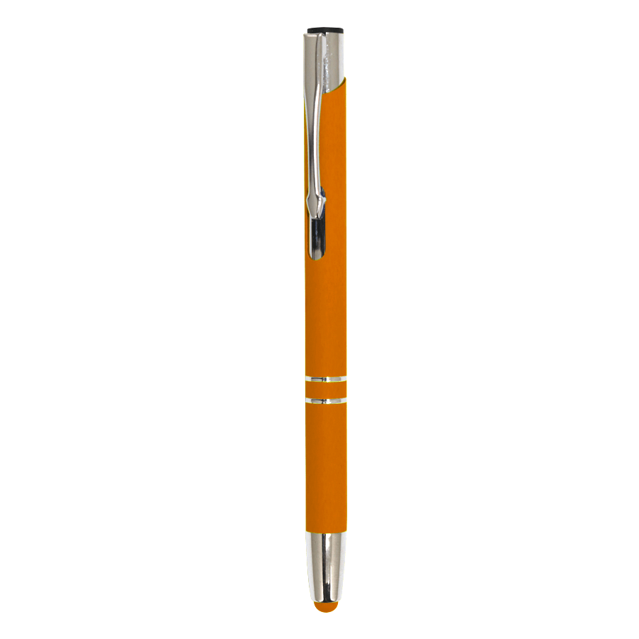 stylo à bille en aluminium soft touch